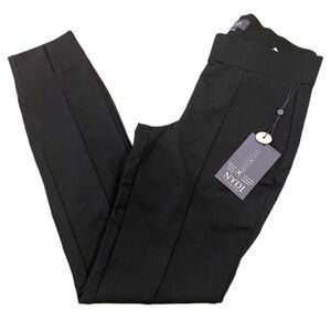 Basic Legging Pants In Ponte Knit With Front Slits